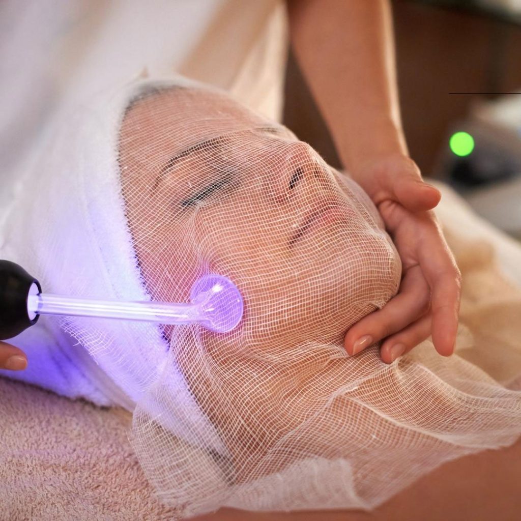 High Frequency treatment in a spa High Frequency Skin Care – We Tested It!